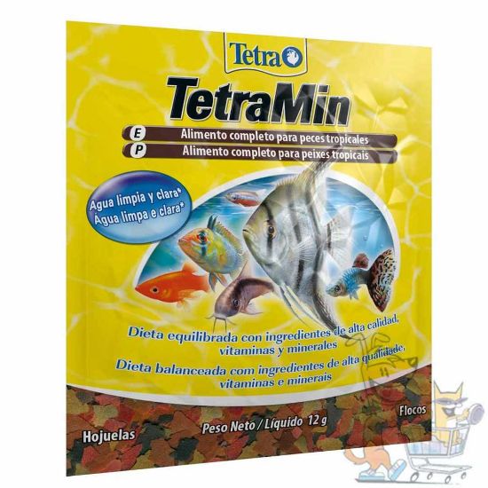 Tetra -TetraMin - Универсална, основна храна на люспи за всички видове аквариумни рибки - 12 гр.
