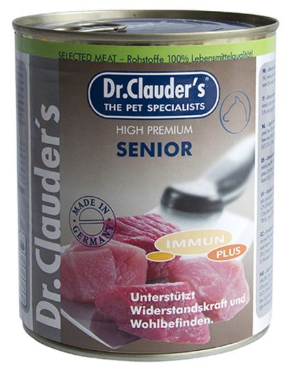 Dr. Clauder's Selected Meat Immun Plus Senior - Консервирана храна за кучета над 7 годишна възраст с патешко и картофи, 800 гр