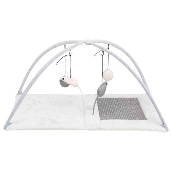 Trixie junior - Подложка за драскане с висящи играчки, 60 × 33 × 42 см.