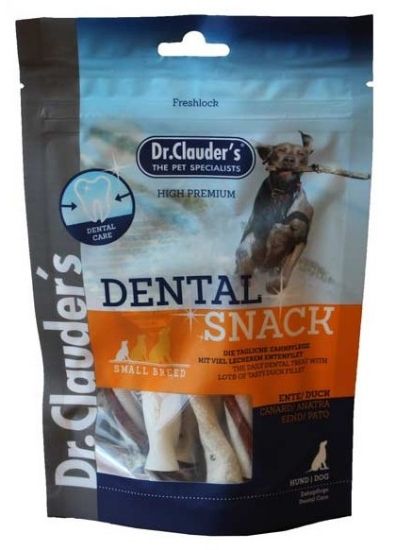 Dr. Clauder's - Dental Snack Ente/Duck - Small breed - Дентално лакомство за кучета с патешко филе - 80гр