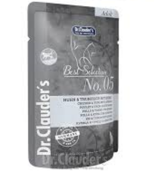 Dr. Clauder's Best Selection Adult Chicken&Tuna With Spinach-Храна за възрастни котки с пиле, риба тон и спанак, 85 гр.