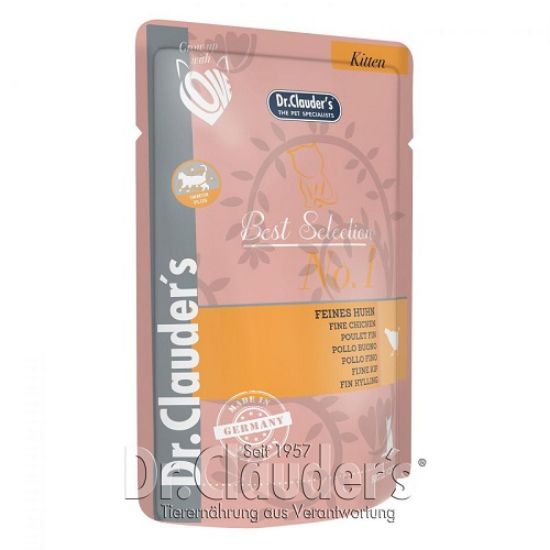 Dr. Clauder's Best Selection Kitten Fine Chicken-храна за подрастващи котенца с пиле, 85 гр.