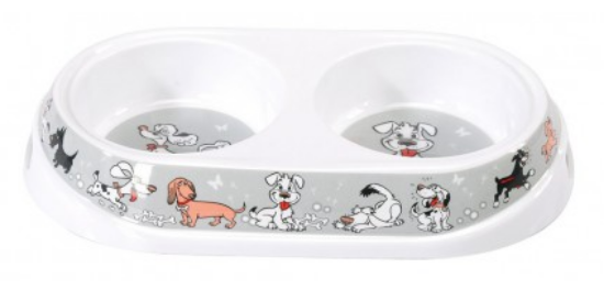 Camon New Design -двойна купичка за храна или вода за кучета 500 мл.х2