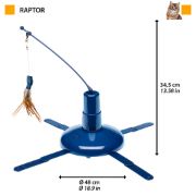 Ferplast Raptor - Котешка елетронна играчка - въртяща се подвижна висулка, Ø 48 x 34,5 см. 2