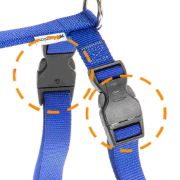 Ferplast Champion XXL - Регулиращ нагръдник за кучета, вратна обиколка 62-104 см. гръдна обиколка от 78 до 120 см. - син 3