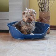 Ferplast Siesta Deluxe 2 blue - пластмасово легло за котки и кучета 43 x 28 см бежово 3