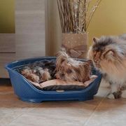 Ferplast Siesta Deluxe 2 blue - пластмасово легло за котки и кучета 43 x 28 см бежово 4