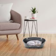 Ferplast Siesta Deluxe 2 black - пластмасово легло за котки и кучета 49 Х 36 Х 17,5 см с включен дюшек 3