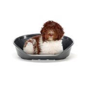 Ferplast Siesta Deluxe 8 black - пластмасово легло за котки и кучета черен цвят 82 Х 59,5 Х 25 см с включен дюшек 4