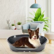 Ferplast Siesta Deluxe 10 black  - пластмасово легло за котки и кучета черен цвят 93,5 Х 68 Х 28,5 см с включен дюшек 3