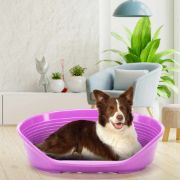 Ferplast Siesta Deluxe 10 bordo - пластмасово легло за котки и кучета бордо цвят 93,5 Х 68 Х 28,5 см с включен дюшек 3