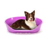 Ferplast Siesta Deluxe 10 bordo - пластмасово легло за котки и кучета бордо цвят 93,5 Х 68 Х 28,5 см с включен дюшек 4
