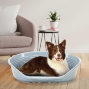 Ferplast Siesta Deluxe 10 dark grey - пластмасово легло за котки и кучета тъмно сив цвят 84 x 55 см 3