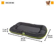 Ferplast - OSCAR 80 Black - Меко легло за кучета, 80 x 60 x h 11 см.- черно 2