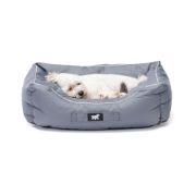 Ferplast Jazzy - Меко водоотблъсквщо легло с възглавница за кучета и котки,55 x 45 x h 20 см. - сиво 4
