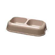 Ferplast Party 16 - синя двойна пластмасова купа за кучета за храна и вода 26,5 x 15 x 5,6 см - 350 мл + 350 мл 1