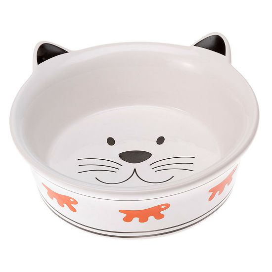 Ferplast Venere Large - керамична купа за котки с форма на коте 17,1 x 4,9 см - 500 мл
