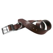 Ferplast Vip Brоwn Collar - Модерен кожен нашийник за кучета с обиколка на врата , 47-55 см./30 мм. 1