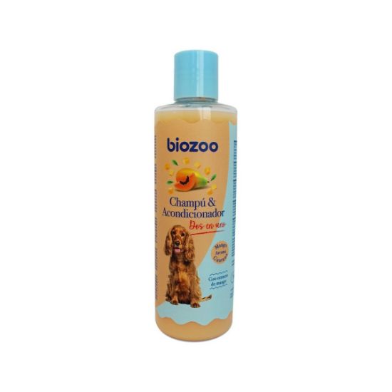 Снимка на Biozoo Shampoo 2 in 1 Mango - Шампоан и балсам 2 в 1 с масло от манго за кучета 250 мл