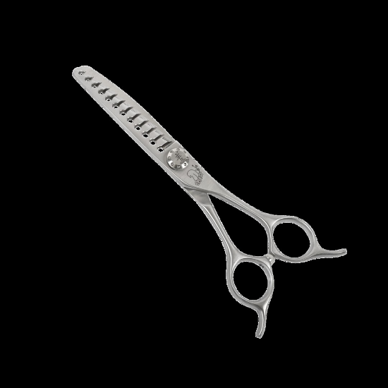 Chris Christensen Yento TanTo Series Curved Chunker — извита филажна ножица за кучета, 12 зъба, 15,3 см (6")