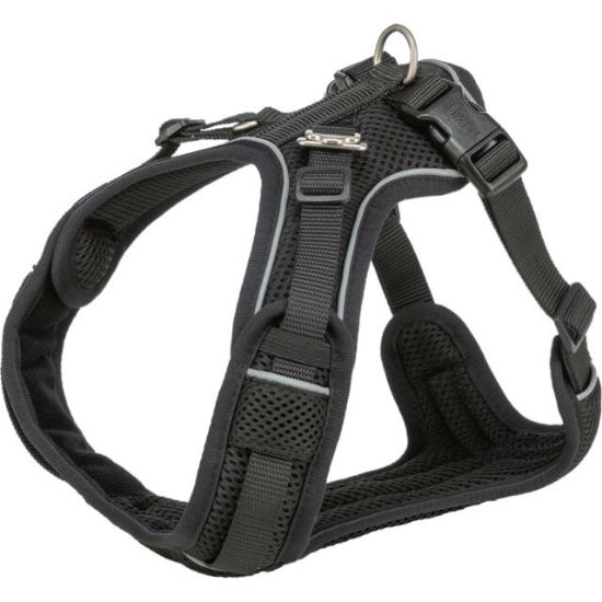 Trixie FlexMesh BLACK — нагръдник за кучета, за къси породи