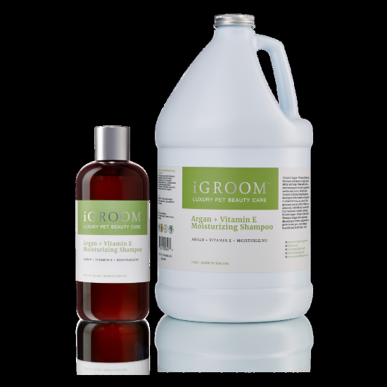 Igroom Argan + Vitamin E Shampoo — овлажняващ шампоан за кучета, с арган и витамин Е