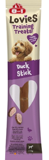8in1 Lovies Training Stick Duck — тренировъчно лакомство за кучета, с патица