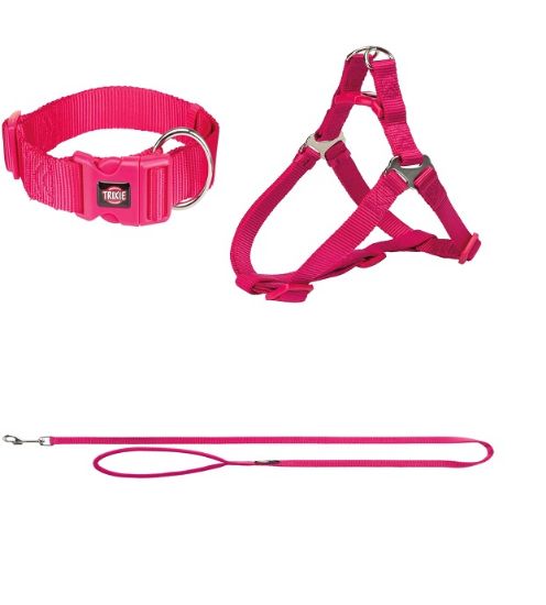 Trixie Premium Lead — повод за кучета, фуксия, 1,2 м / 10 мм