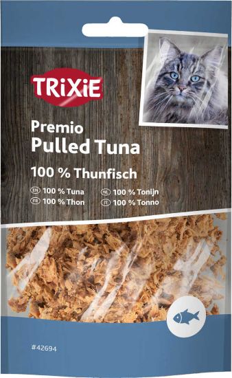 Trixie Premio Дърпана риба тон — лакомство за котки, 100% риба тон, 30 г