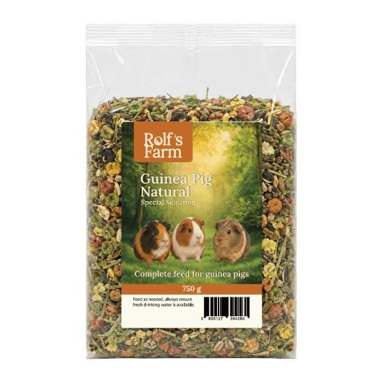Rolf's Farm Guinea Pig Natural Mix — пълноценна натурална храна за морски свинчета, 750 г
