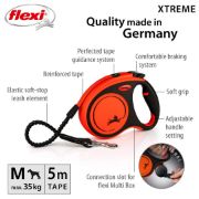 Flexi Xtreme Medium - Най-здравият автоматичен повод в света за кучета, регулируема дръжка, 5 метра лента, до 35 кг. 2
