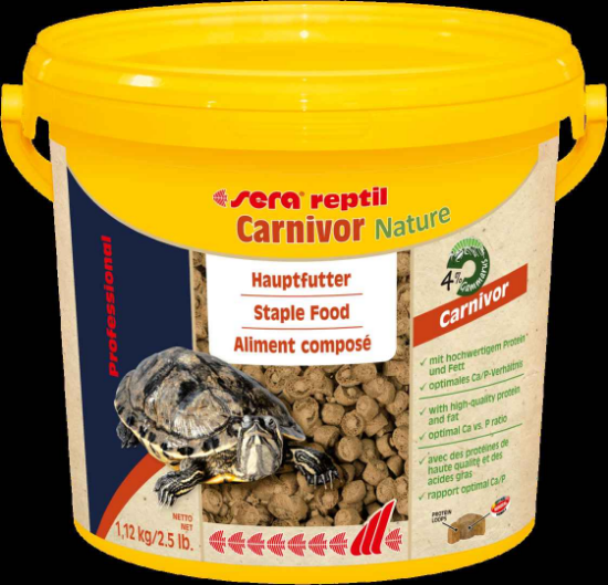 Sera Reptil Professional Carnivor-Храна за костенурки и други месоядни влечуги 3800 мл.