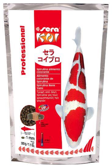 Sera koi Professional spirulina food-Храна за риби Кои със спирулина,хранете при температури на водата над 8° 2.2 кг.