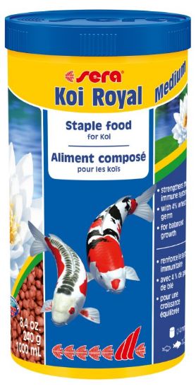 Sera Koi Royal medium - Храна за Кои и други езерни риби  21 000 мл./ 3,95кг нето