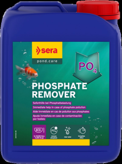 Sera pond phosvec - Препарат за езерна вода, премахва фосфатите, причина за водорасли, 2.5 литра