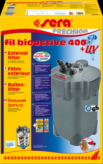 Sera Fil Bioactive 400 + UV - Външен филтър с интегрираната UV-C система, 1100 л/ч. - за аквариуми до 400 литра