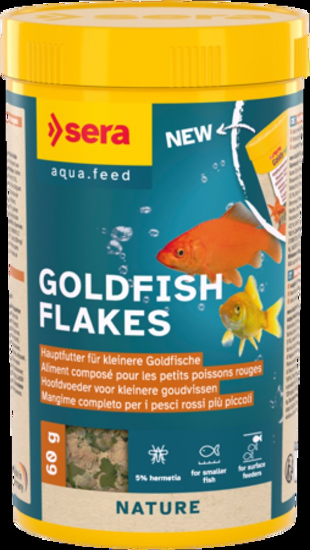 Sera Nature Goldy - Основна храна за златни рибки без оцветители и консерванти с инсекти 250 мл.