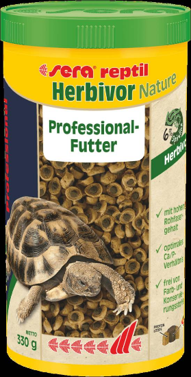 Sera Professional Herbivor -Храна за растителноядни влечуги - костенурки, игуани и др. 1000 мл.-0.330гр.