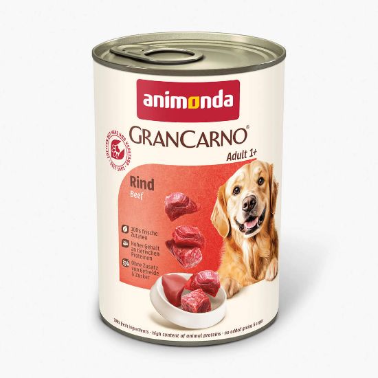 Animonda Gran Carno Adult - Консервирана храна за израснали кучета с чисто телешко месо, 400 гр