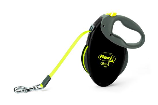 Flexi Neon Giant L-Автоматичен повод за куче, лента, 8 м. до 50 кг.