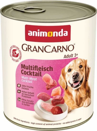 Animonda GranCarno Original Adult with Multimeatcocktail -Консервирана храна за израснали кучета с три вида месо, 800 гр
