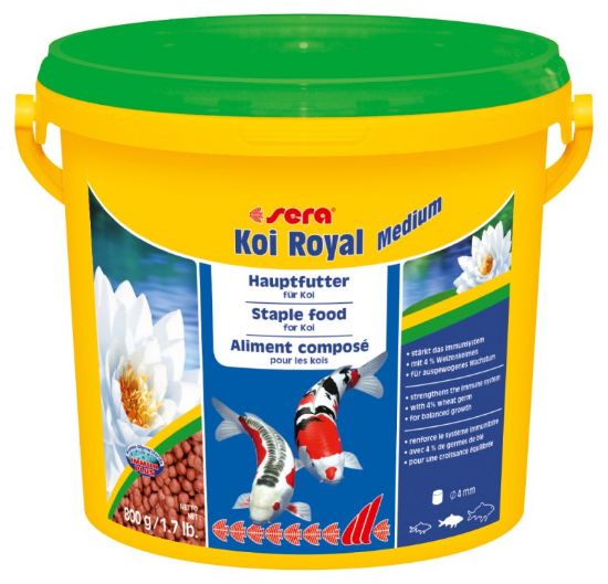 Sera Koi Royal medium - Храна за Кои и други езерни риби 3800 мл.