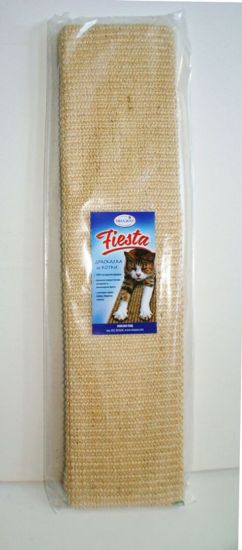 Миазоо Fiesta - Драскалка за котки Икономи, 62х15см с котешка трева - бежав