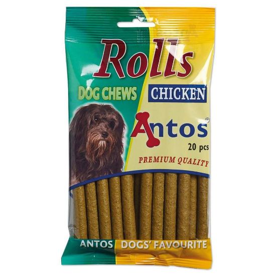 Antos chicken rolls -Кучешко лакомство меки солети с пиле, 200 гр