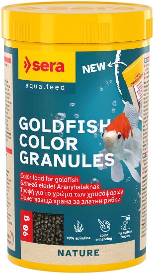 Sera Goldy Nature Color Spirulina- Храна за златни рибки, оцветяваща 250 мл.