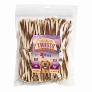 Antos Chicken D'light Twists -Кучешко лакомство ленти пиле + риба, 1кг 1