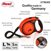 Flexi Xtreme Large - Най-здравият автоматичен повод в света за кучета, регулируема дръжка, 5 метра лента, до 65 кг. 2