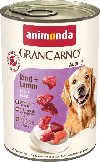 Animonda GranCarno Original Adult with Beef and Lamb -Консервирана храна за израснали кучета с телешко и агнешко месо, 400 гр