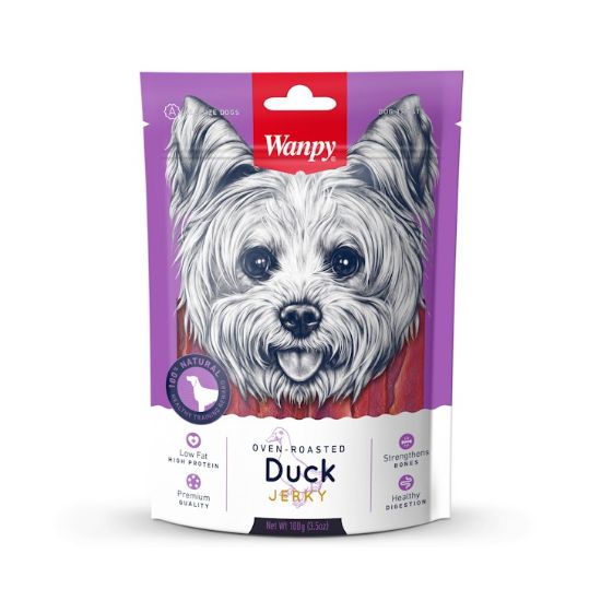 Wanpy Duck Jerky -Кучешко лакомство премиум клас патешко филе, печено на фурна, 100 гр