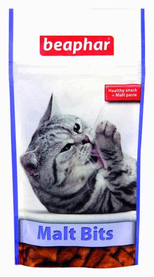Beaphar Malt Bits- Малцови хапки за котки против топки косми, 35 гр.